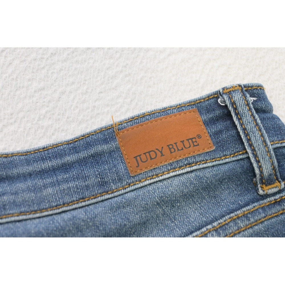 Judy Blue Relaxed Fit Jeans‎ Womens 7/28x28 Blue Distressed Ripped Denim EUC